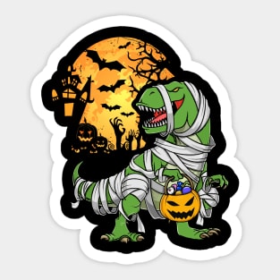 Halloween Shirts for Boys Kids Dinosaur T rex Mummy Pumpkin Sticker